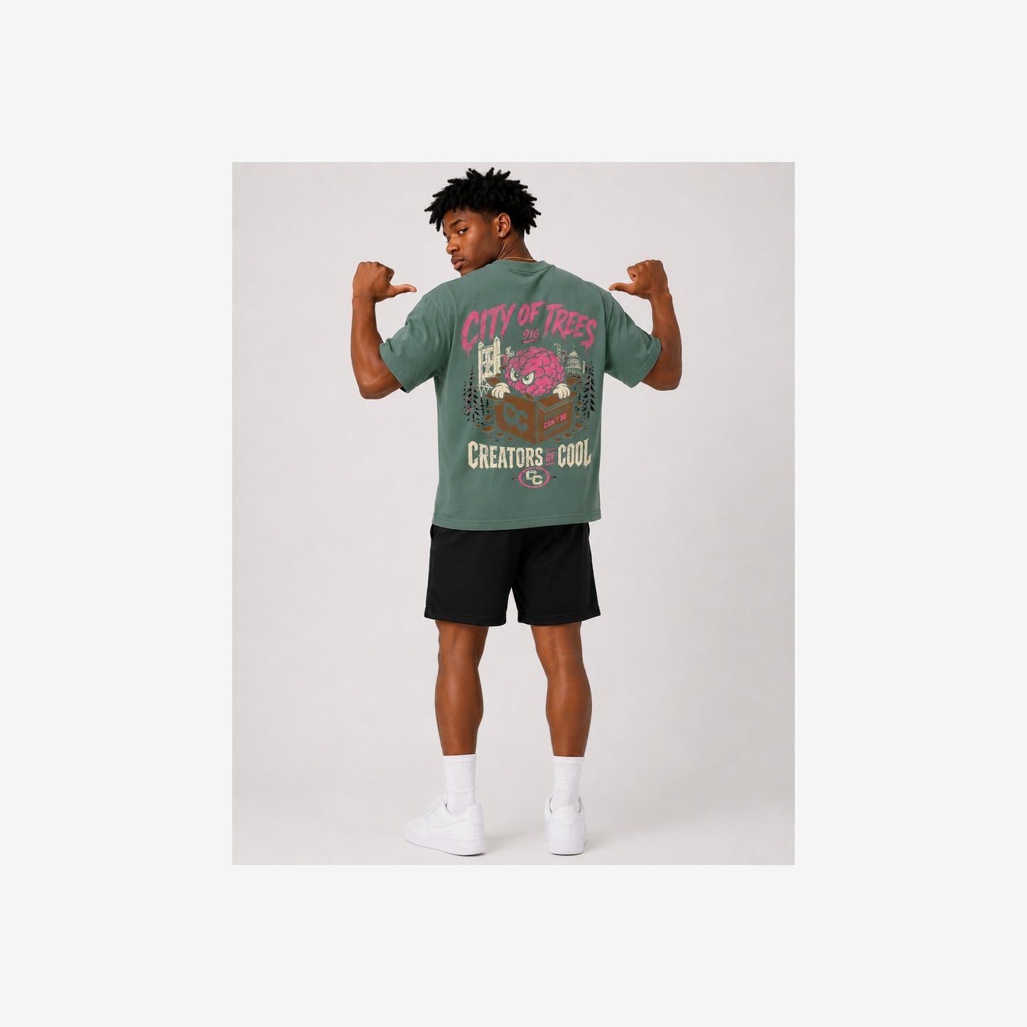 City Of Trees Vintage Green