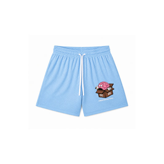 Brain Box PE Shorts (Light Blue)