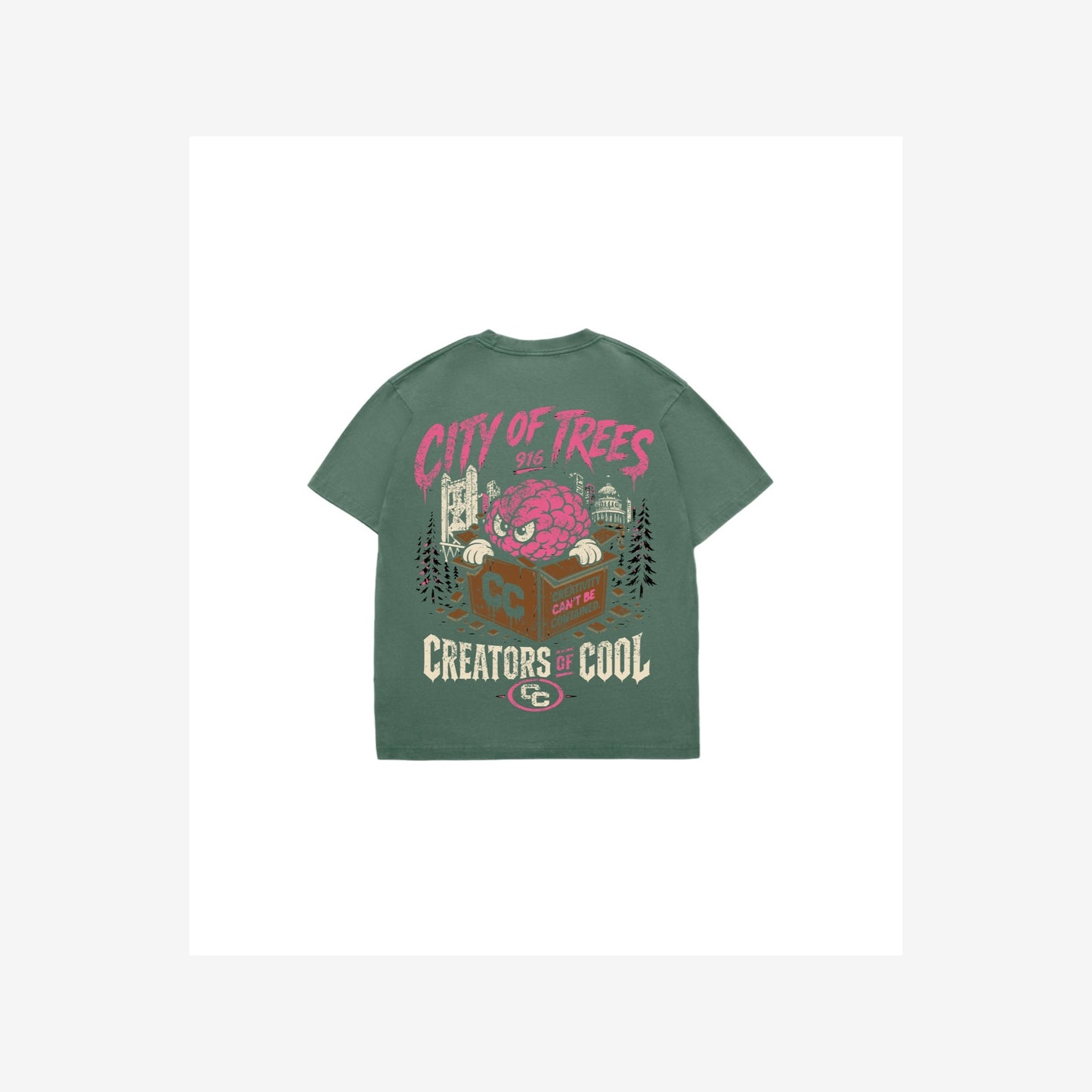 City Of Trees Vintage Green